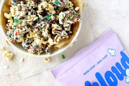 High-Protein Holiday Popcorn Bark