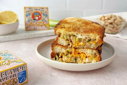 High-Protein White Bean & Tuna Sandwich Melt