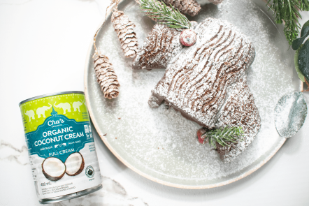 Gluten-Free Christmas Yule Log Cake