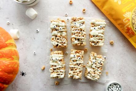 Vegan Mummy Marshmallow Bars