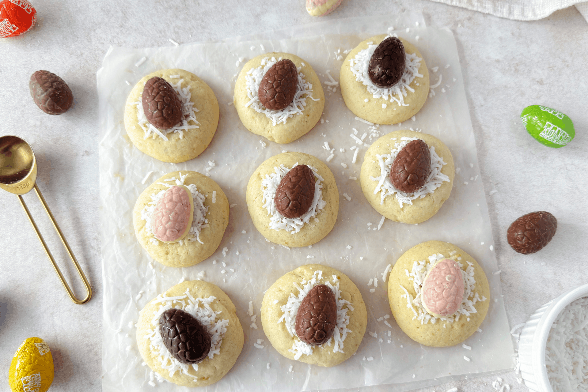 Sugar Cookie Easter Egg Nests| Natura Market Blog