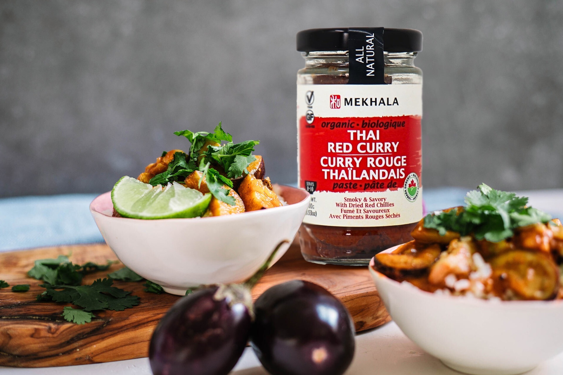 Crispy Goan Coconut Chicken & Eggplant With Cauliflower Rice