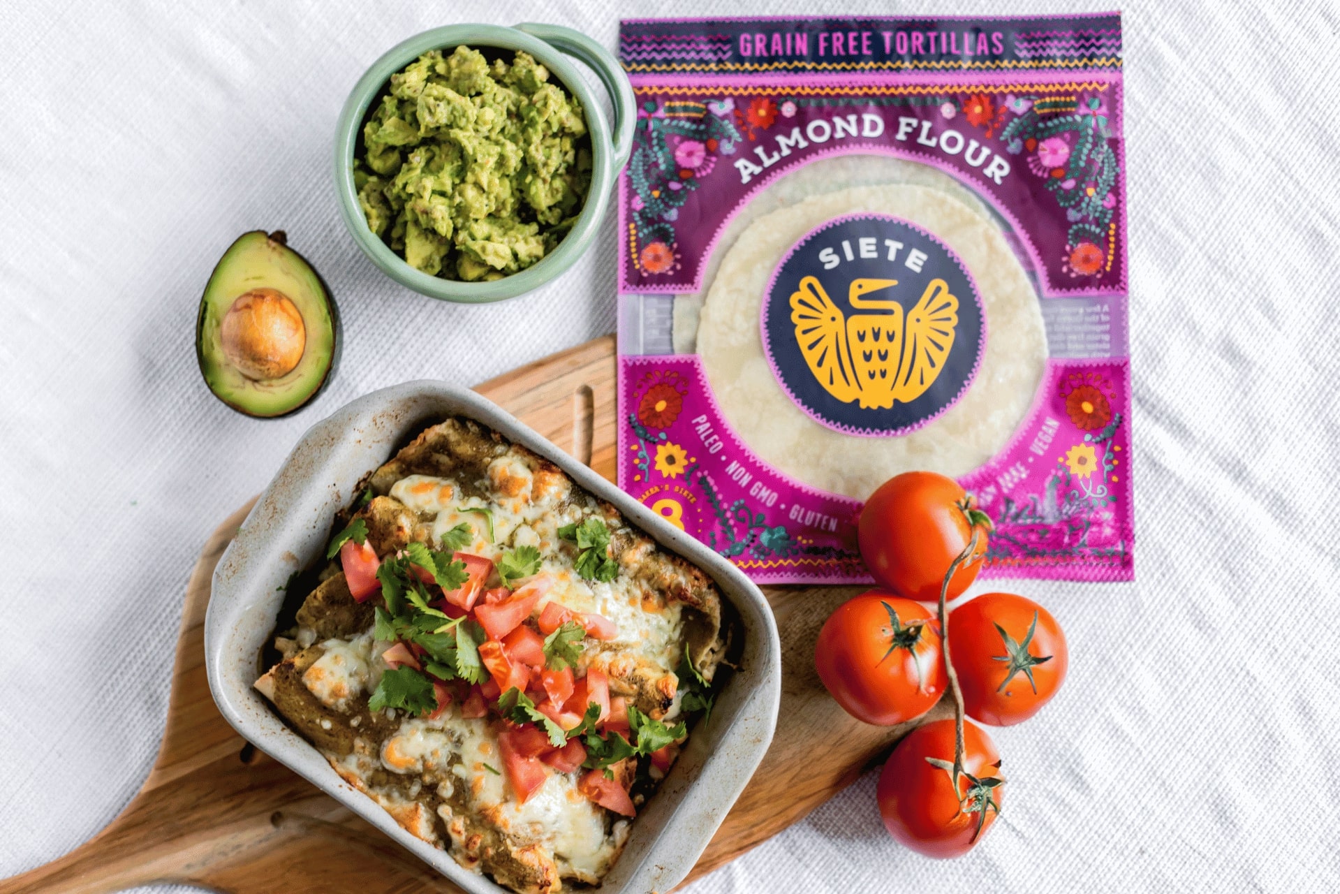 Shredded Chicken Enchiladas for Two