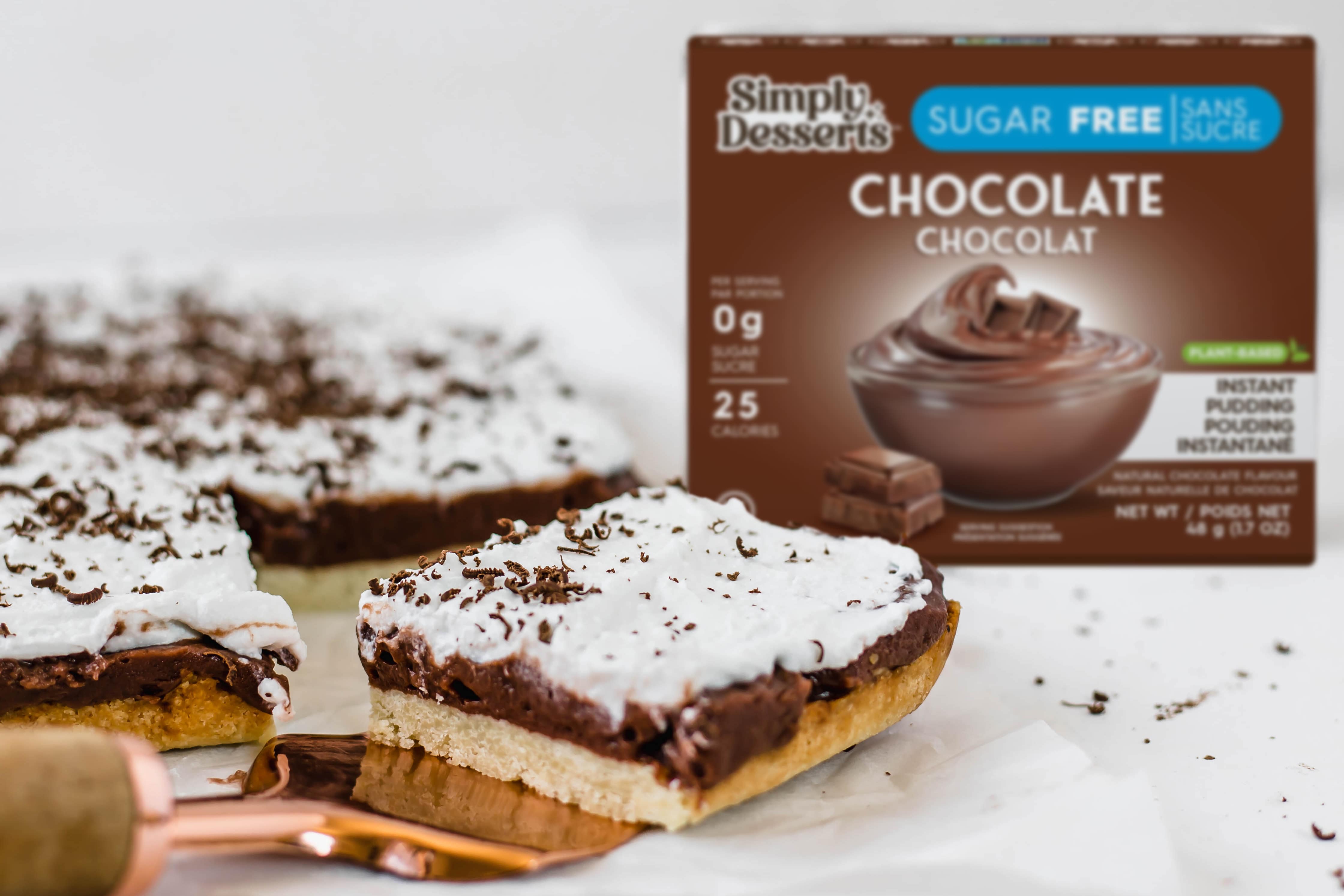 3-Layer Keto Chocolate Pudding Dessert