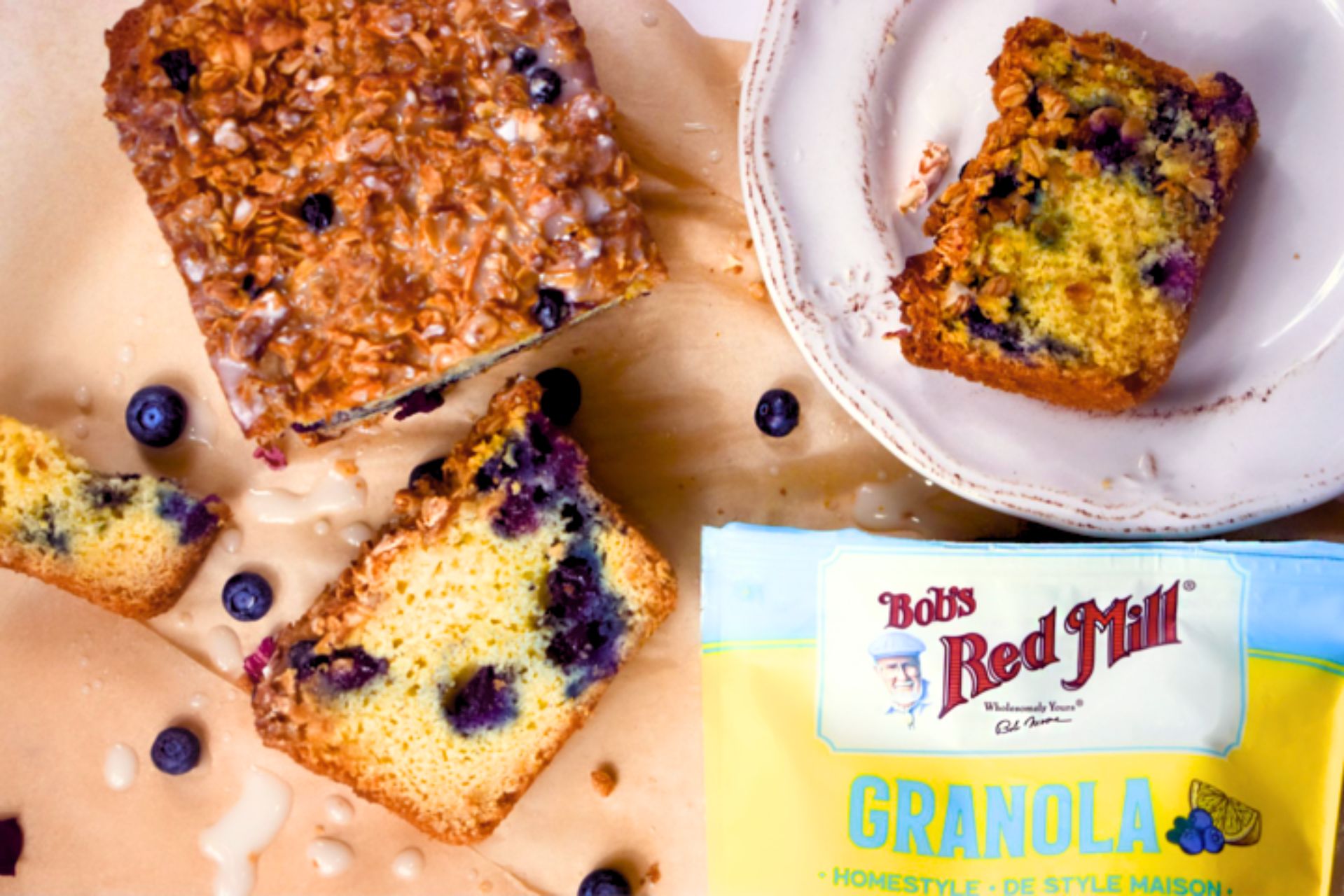 Vegan Lemon Blueberry Loaf