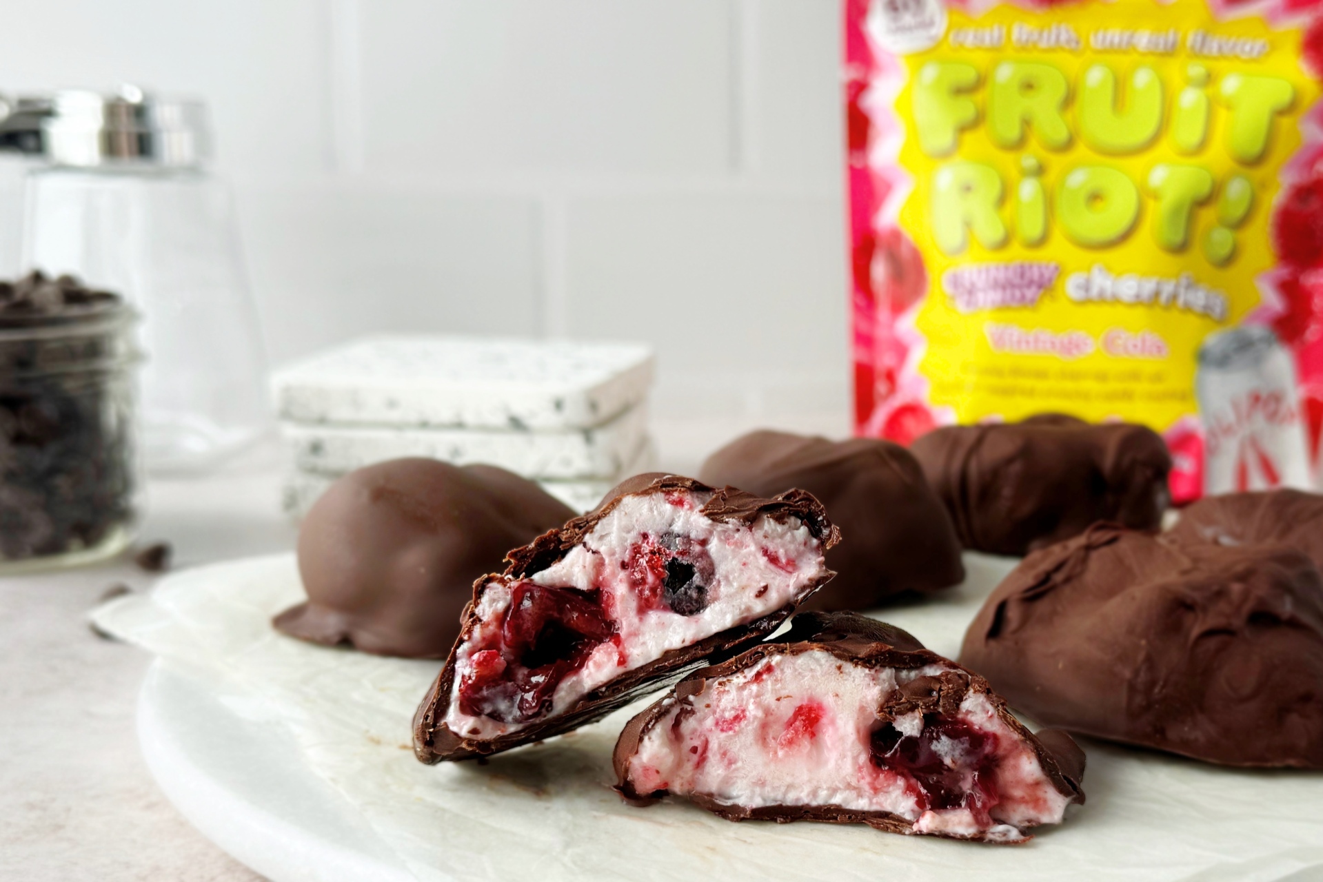 Fruit Riot Chocolate Covered Cherry Yogurt Clusters