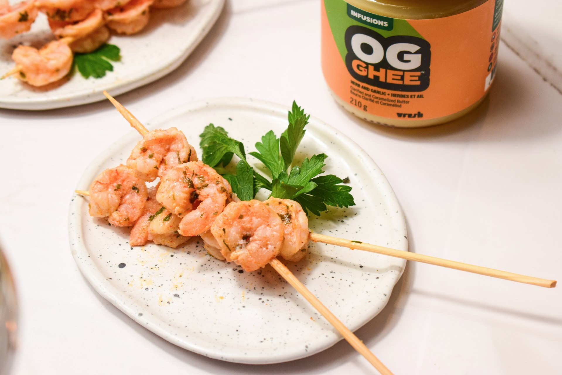 Garlic & Herb Shrimp Skewers