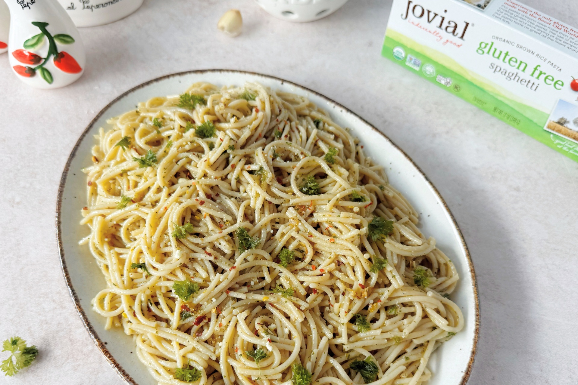 Gluten-Free Spaghetti Aglio e Olio
