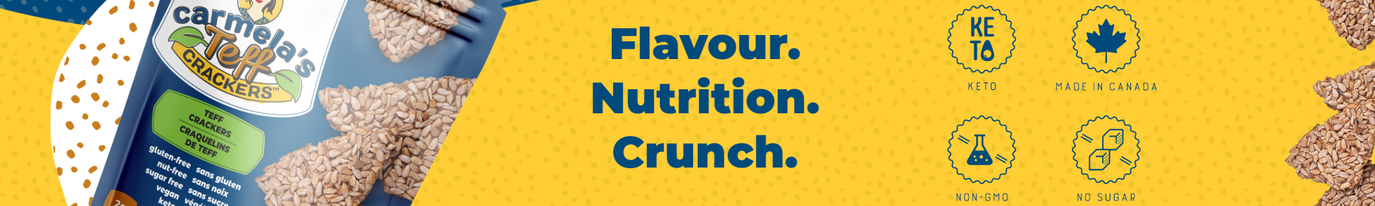 Carmela's Teff Crackers Carmela's Teff Crackers