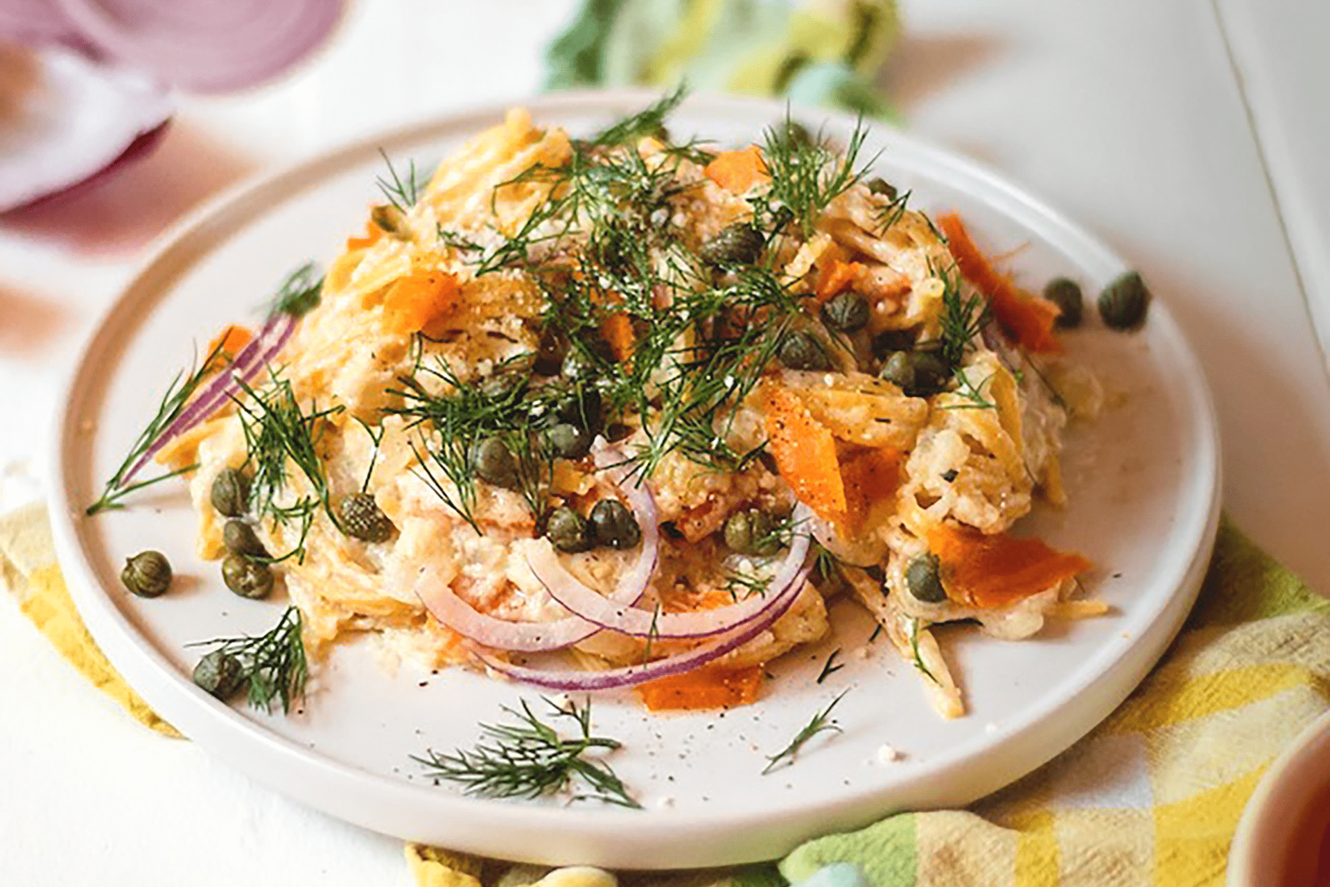 Vegan Cream Cheese and Lox Linguine