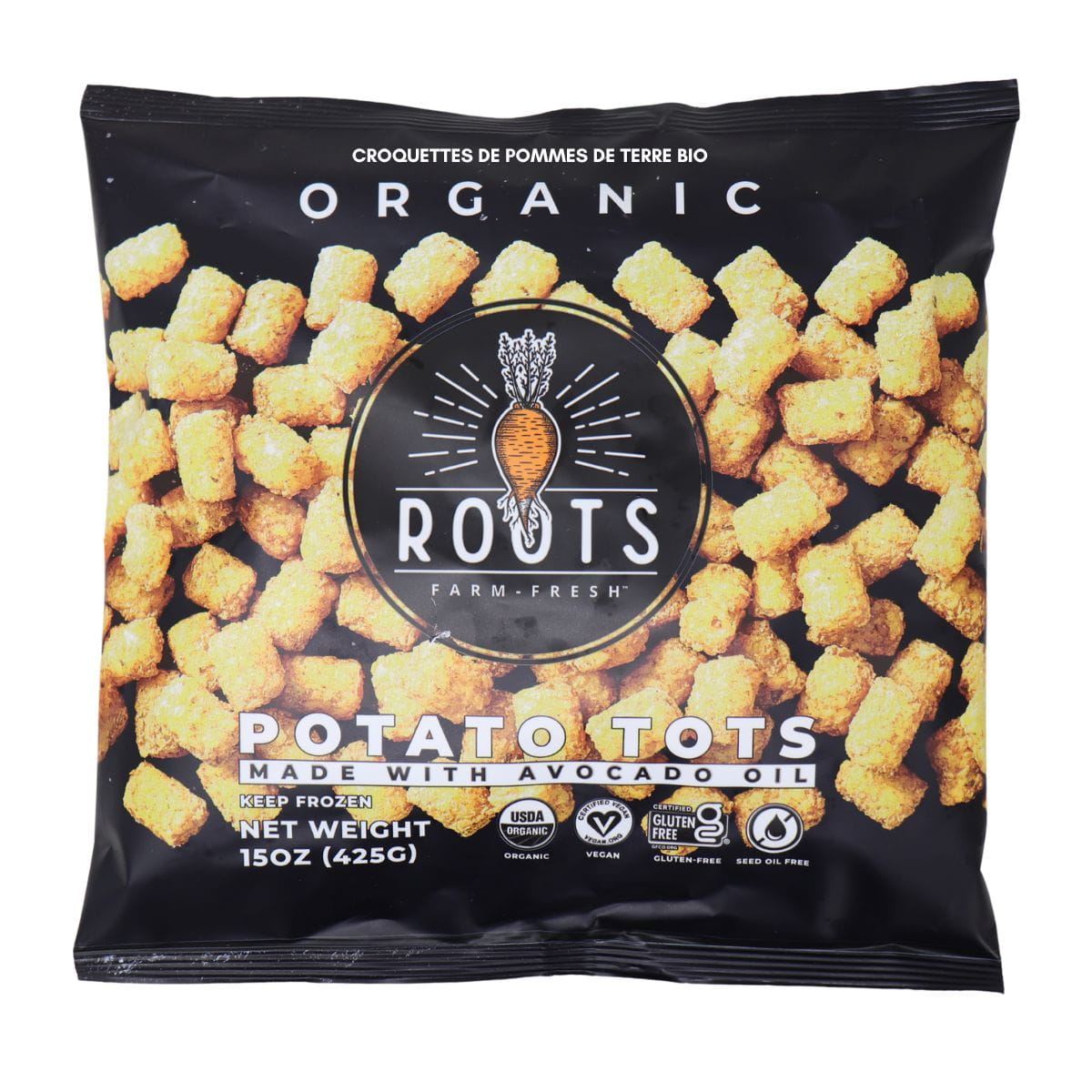 Roots Farm Fresh Organic Potato Tots, 425g