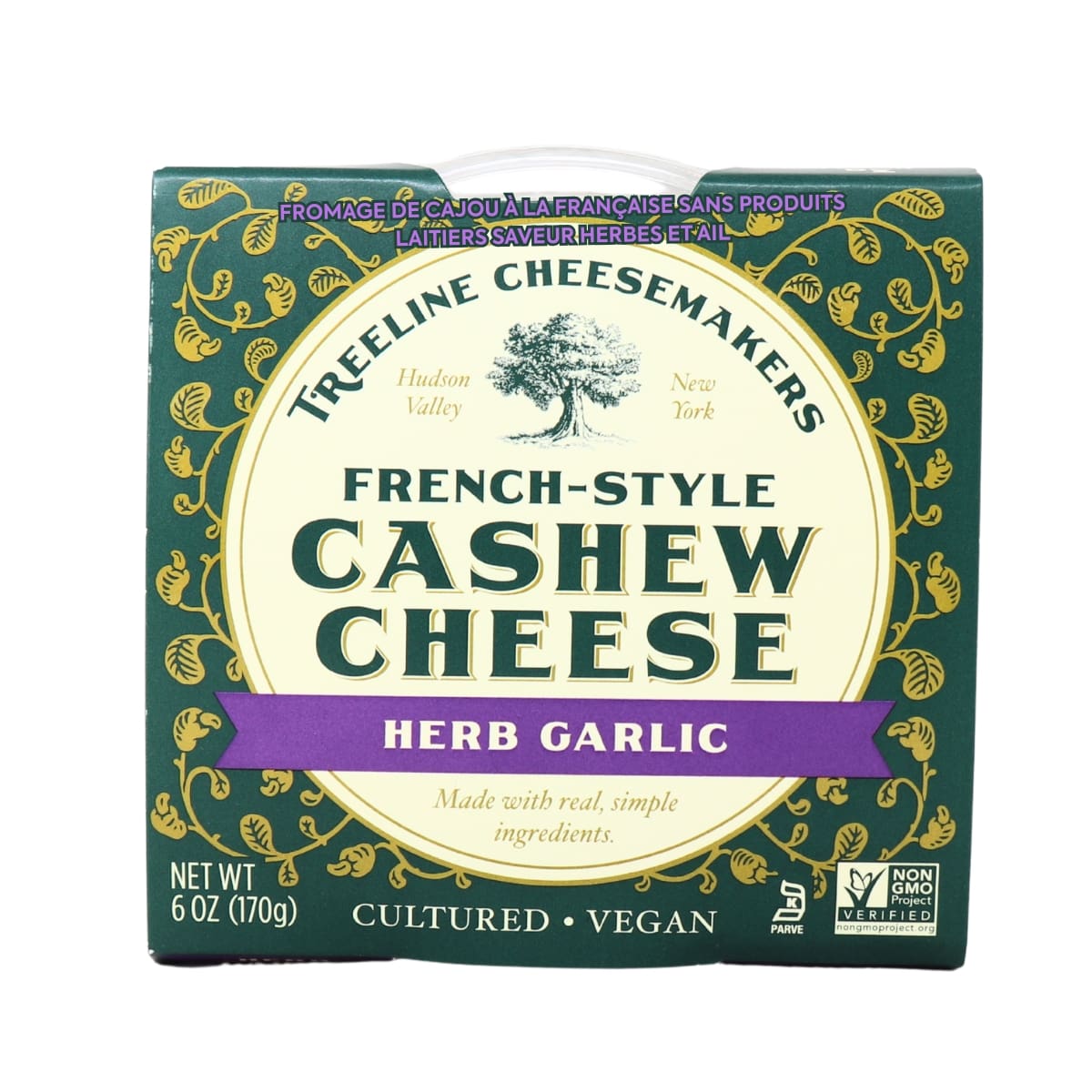 Treeline Dairy-Free French-Style Cashew Cheese Herb Garlic, 170g
