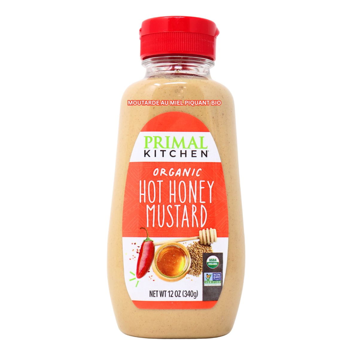 Primal Kitchen Organic Hot Honey Mustard, 340g