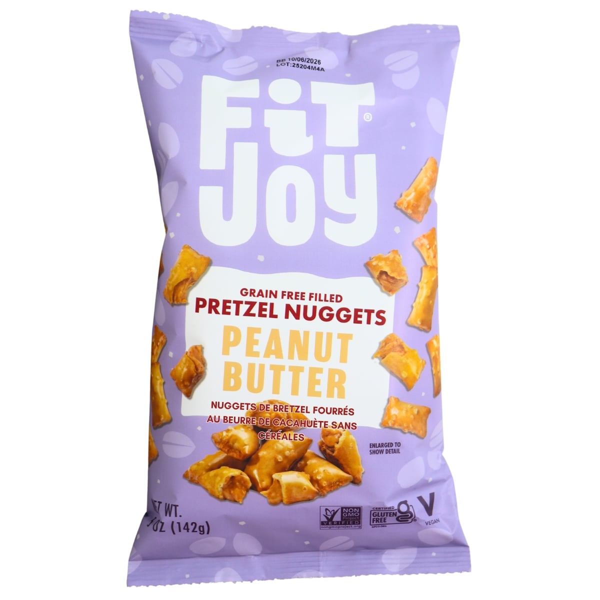 Fit Joy Grain-Free Peanut Butter Filled Pretzel Nuggets, 142g