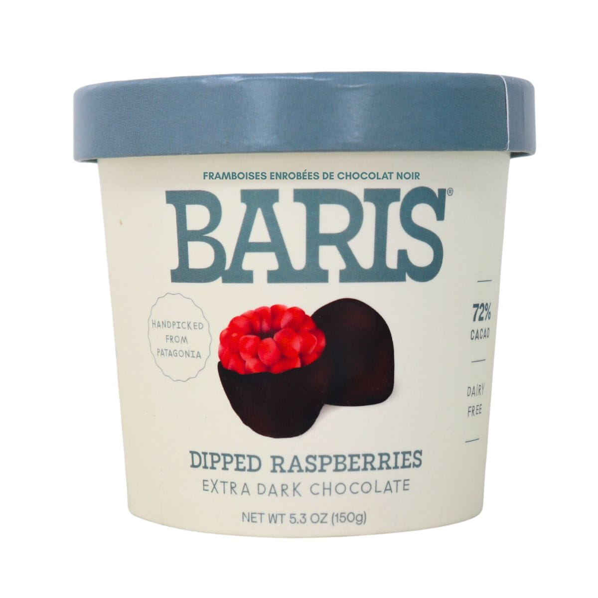 Baris Dipped Raspberries Extra Dark Chocolate, 150g