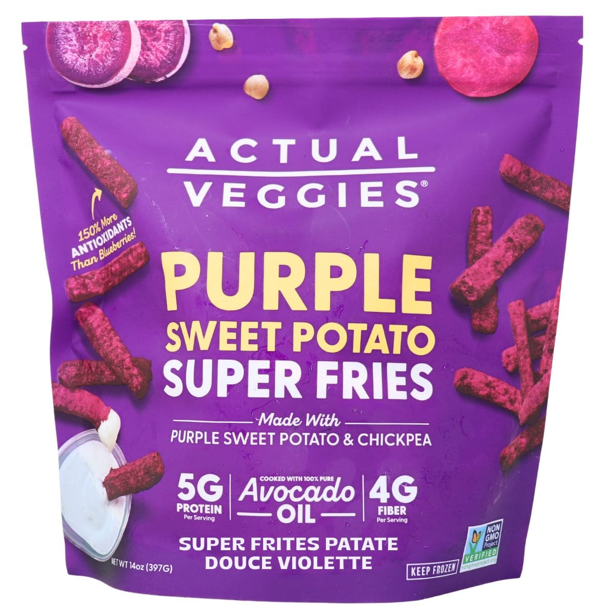 Actual Veggies Super Fries Purple Sweet Potato, 397 g