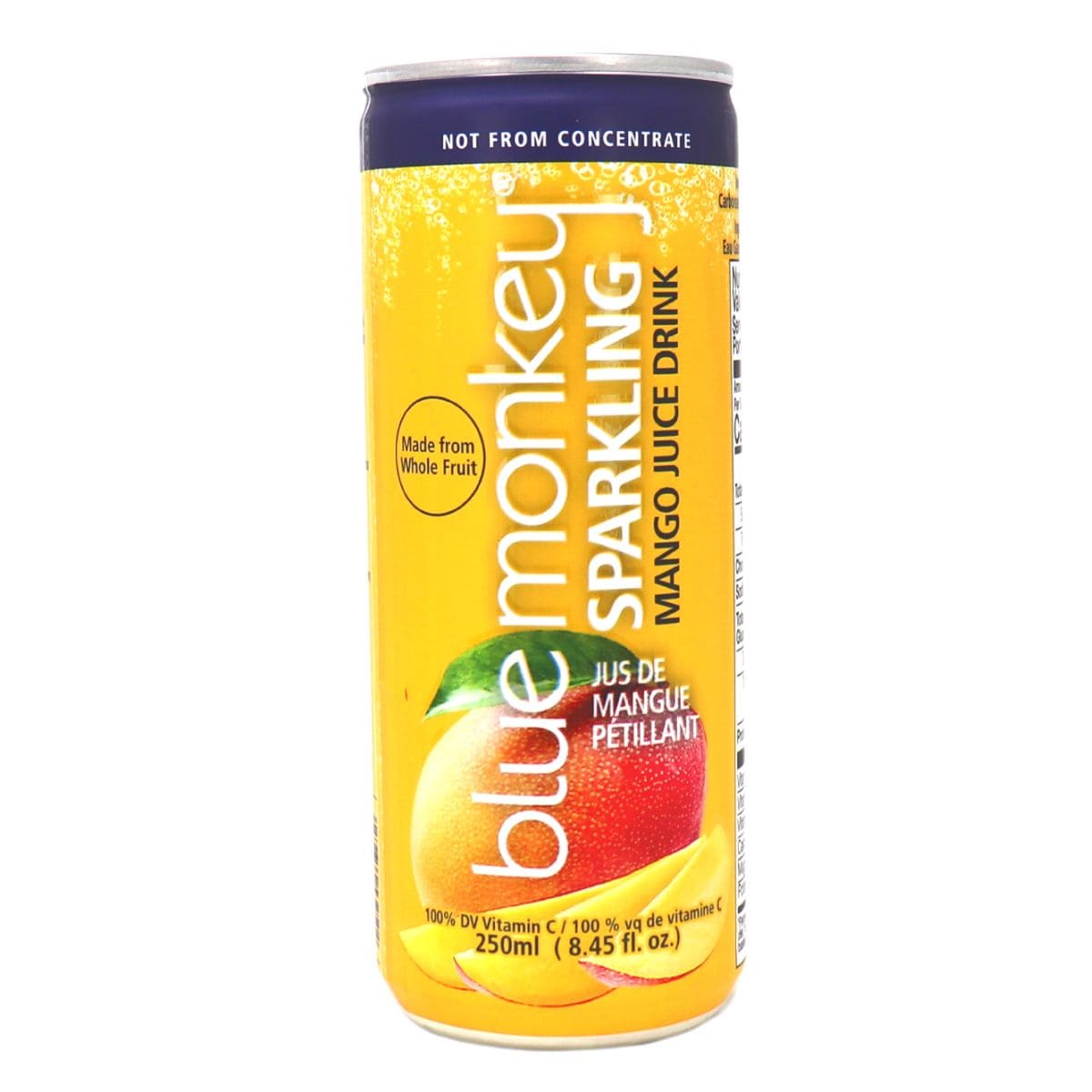 Blue Monkey No Sugar Added Sparkling Juice Mango, 250ml