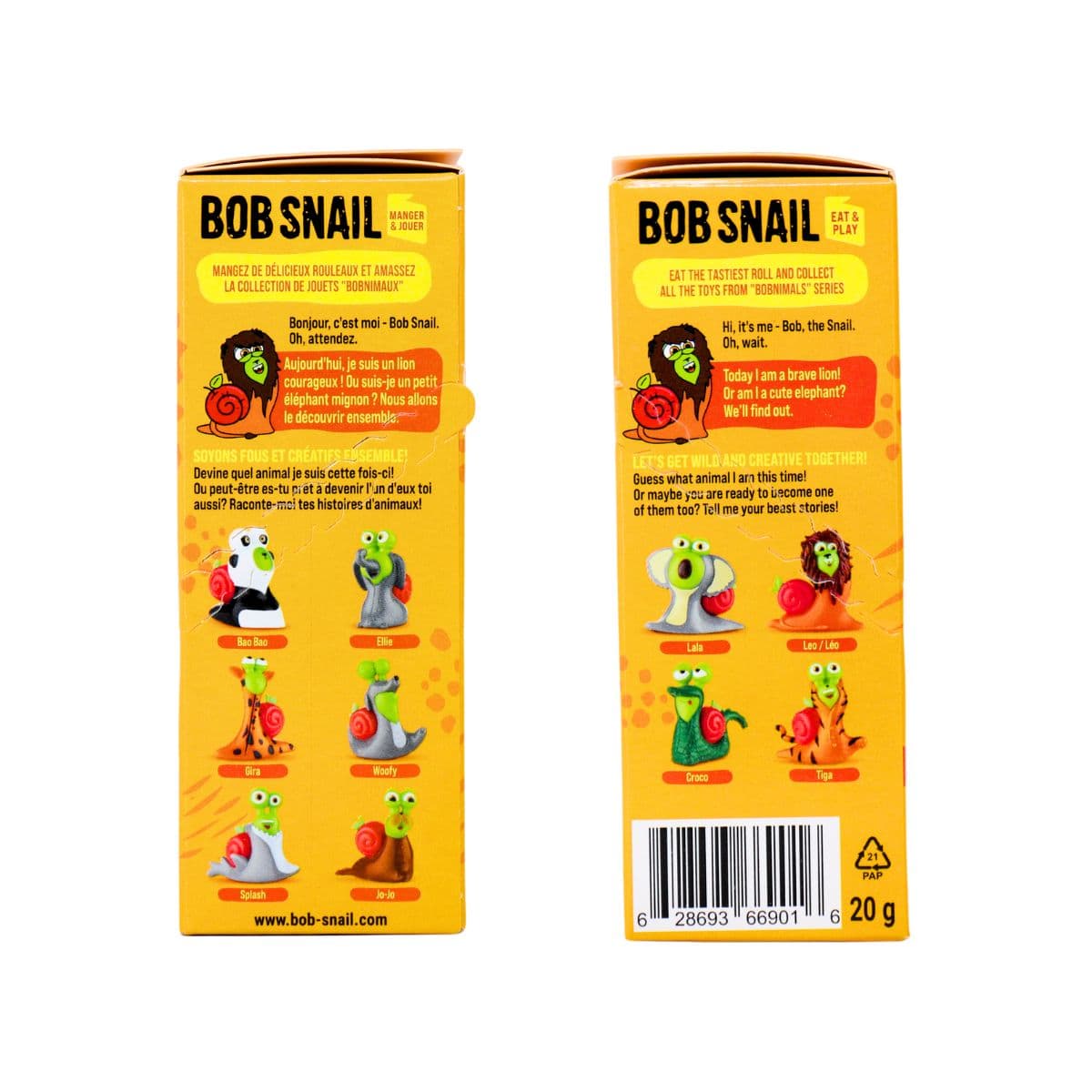Bob Snail No Added Sugar Fruit Jelly Apple-Pear + Surprise Toy, 20g 3