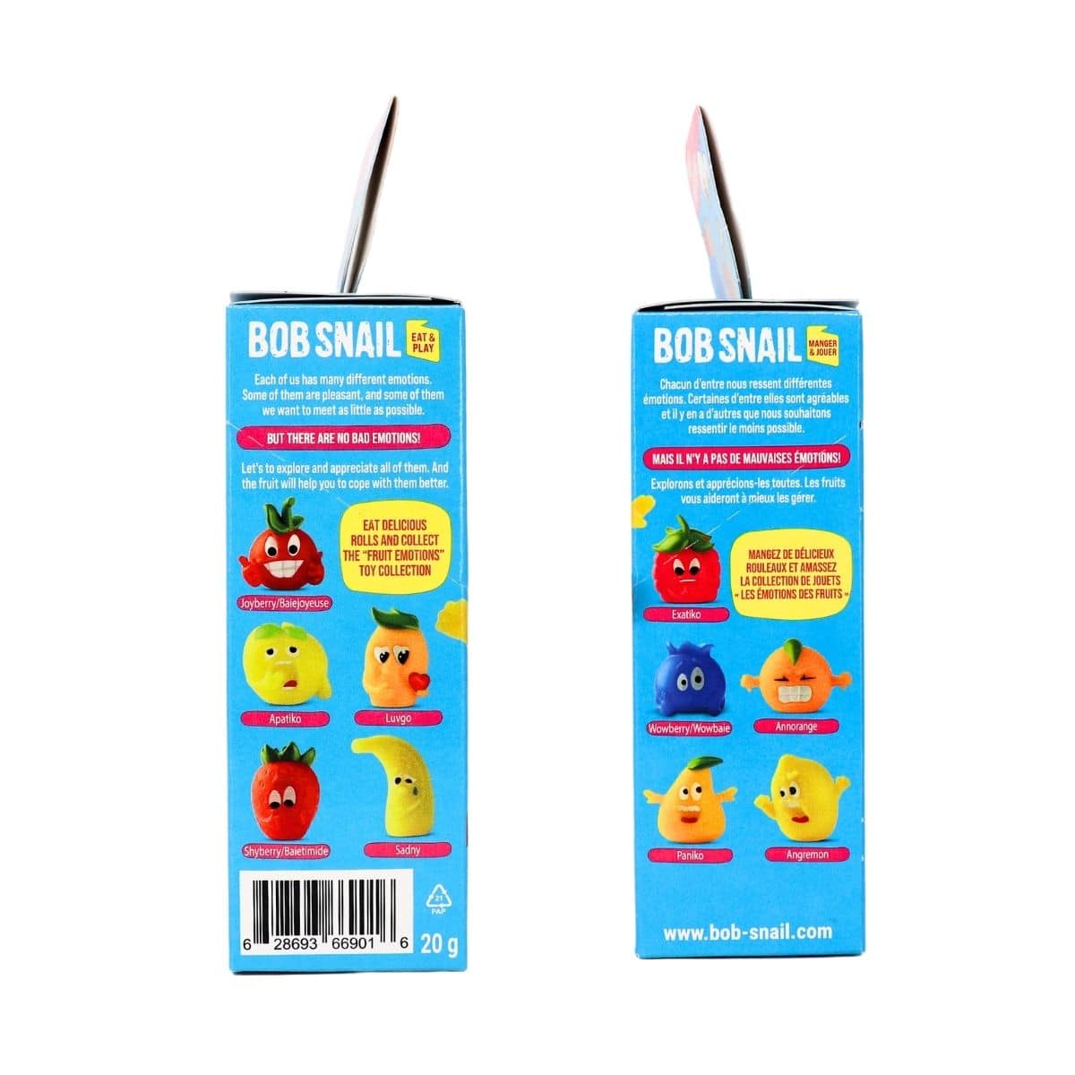 Bob Snail No Added Sugar Fruit Jelly Apple-Pear + Surprise Toy, 20g 1
