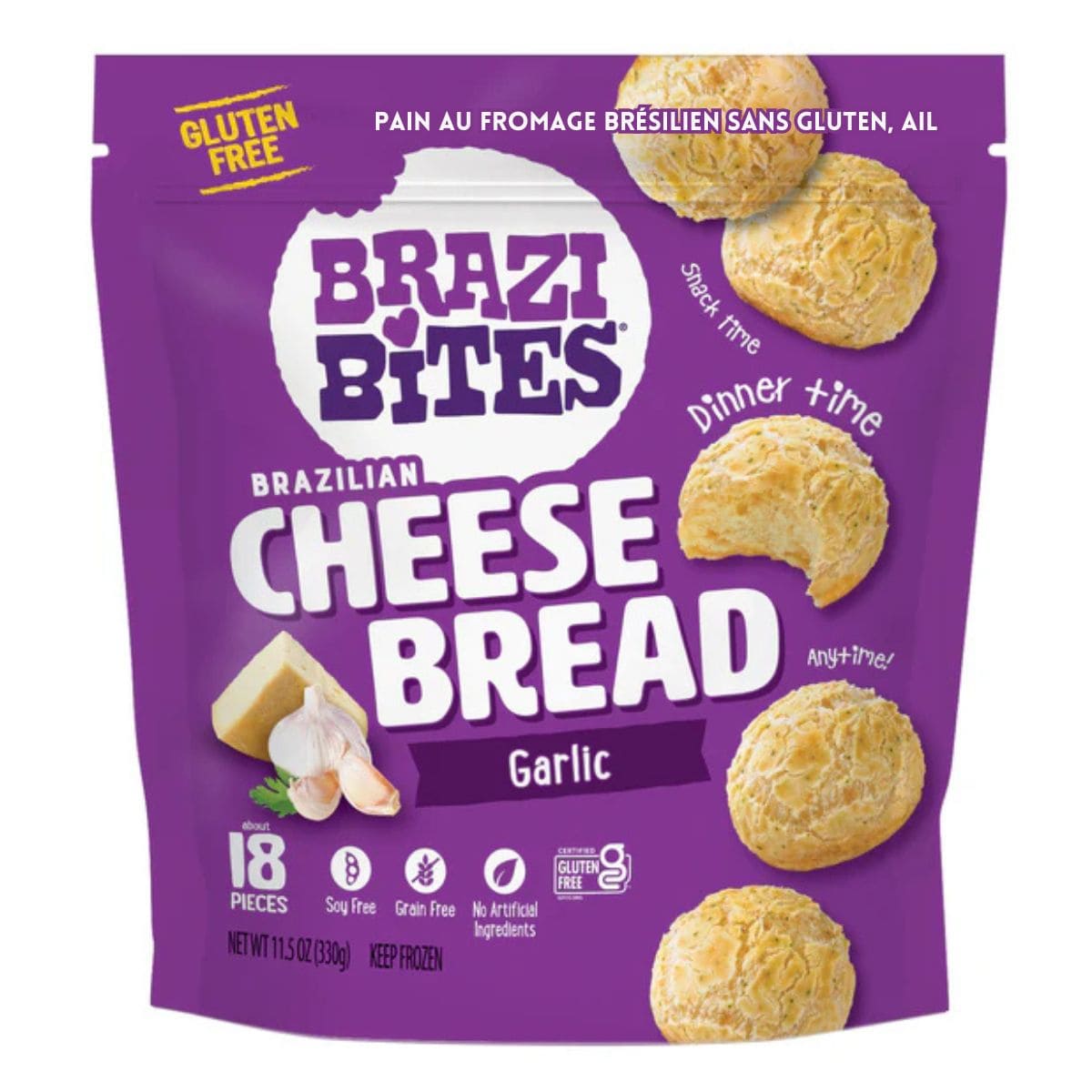 Brazi Bites Gluten-Free Brazilian Cheese Bread Garlic, 330g