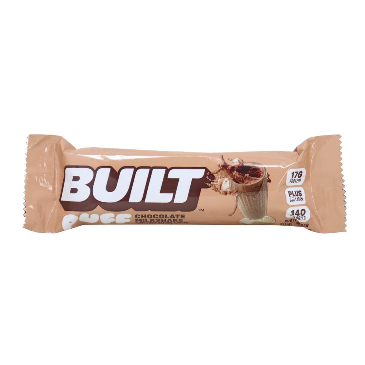 Built Bar Puffs Protein Bar Chocolate Milkshake, 40g