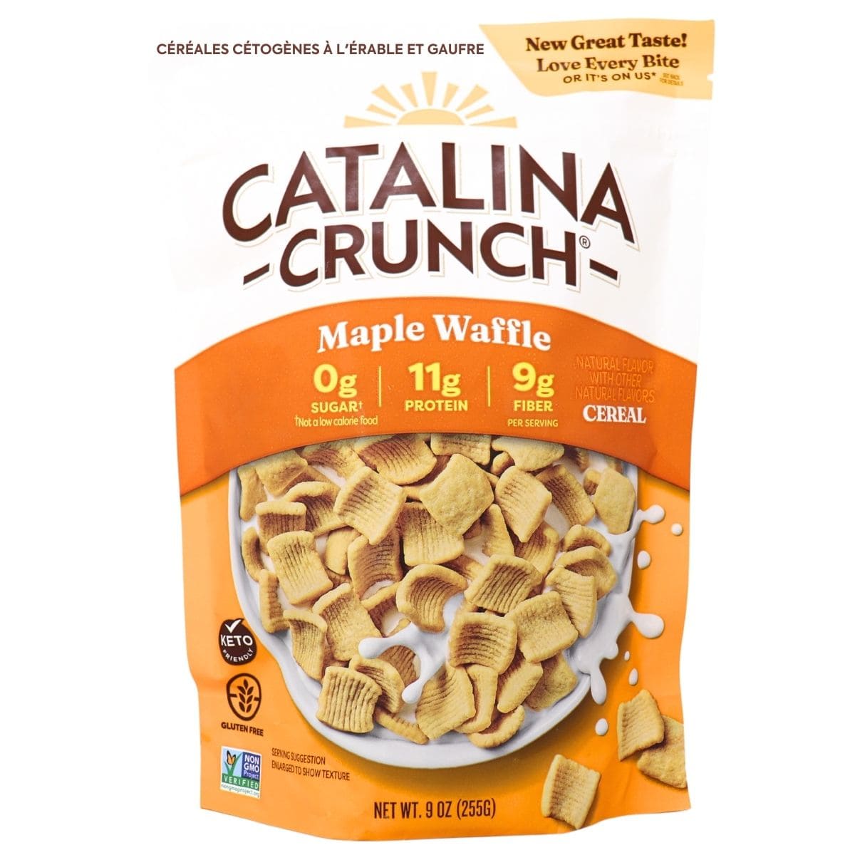 Catalina Crunch Keto Friendly Cereal Maple Waffle, 255g