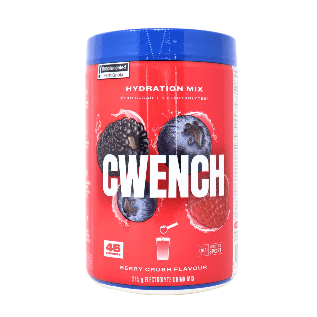 CWENCH Hydration Zero Sugar Electrolyte Mix Berry Crush, 315g