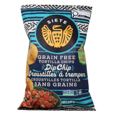 Front of Siete Dippable Round Grain-Free Tortilla Chips