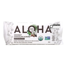 Front of ALOHA Protein Bars Organic Plant-Based Protein Bar Coconut Protein Bar