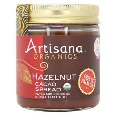 Front of Artisana Organic Hazelnut Cacao Spread, 227g