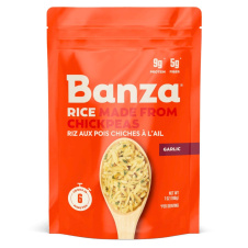 Front of Banza Chickpea Garlic Rice, 198g