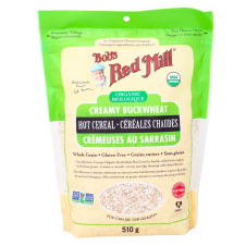 Front of Bob's Red Mill Organic Creamy Buckwheat Hot Cereal, 510g