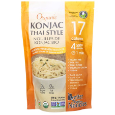 Front of Better Than Foods Organic Konjac Thai Style Noodles, 385g