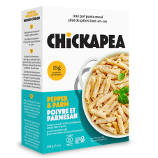 Front of Chickapea Gluten Free High Protein One Pat Pasta Dish Peppy Parm
