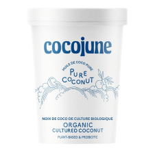 Front of Cocojune Organic Cultured Coconut Pure Coconut - Coconut Based Yogurt - Cocojune Coconut Yogurt - Cultured Coconut Yogurt