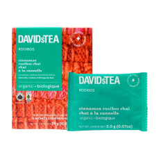 Front of DAVIDsTEA Organic Cinnamon Rooibos Chai Caffeine-Free Chai