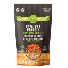 Front of EcoIdeas Fava + Protein Plant-Based Crumbles