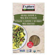 Front of Explore Cuisine Organic High Protein Edamame & Mung Bean Fettuccine