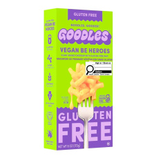 Front of Goodles Gluten-Free Vegan Mac And Cheese Vegan Be Heroes - Gluten Free Mac And Cheese - Gluten Free Vegan Mac And Cheese - Vegan Goodles