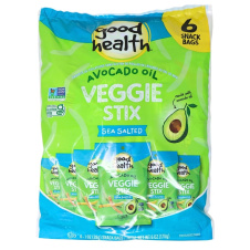 Front of Good Health Veggie Stix Sea Salted Snack Packs - Healthy Alternative To Potato Chips - Veggie Straw Pack - Good Health Chips
