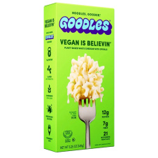 Front of Goodles Protein Vegan Mac And Cheese Vegan Is Believin'