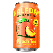 Front of Halfday Prebiotic Iced Tea Peach