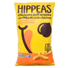 Front of Hippeas Chickpea Puff Snacks Vegan Nacho Vibes