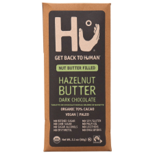 Front of Hu Hazelnut Butter Dark Chocolate Bar, 60g