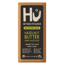 Front of Hu Hazelnut Butter Dark Chocolate Bar, 60g