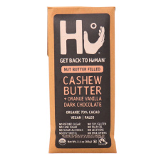 Front of Hu Cashew Butter & Orange Vanilla Dark Chocolate Bar, 60g