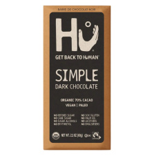 Front of Hu Kitchen Simple Dark Chocolate Bar