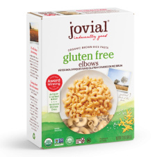 Front of Jovial Organic Gluten-Free Brown Rice Elbows