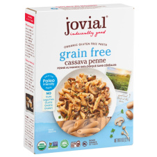 Front of Jovial Organic Grain-Free Cassava Penne, 227g