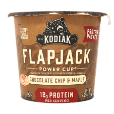 Front of Kodiak Cakes Chocolate Chip & Maple Pancake Cup, 65g